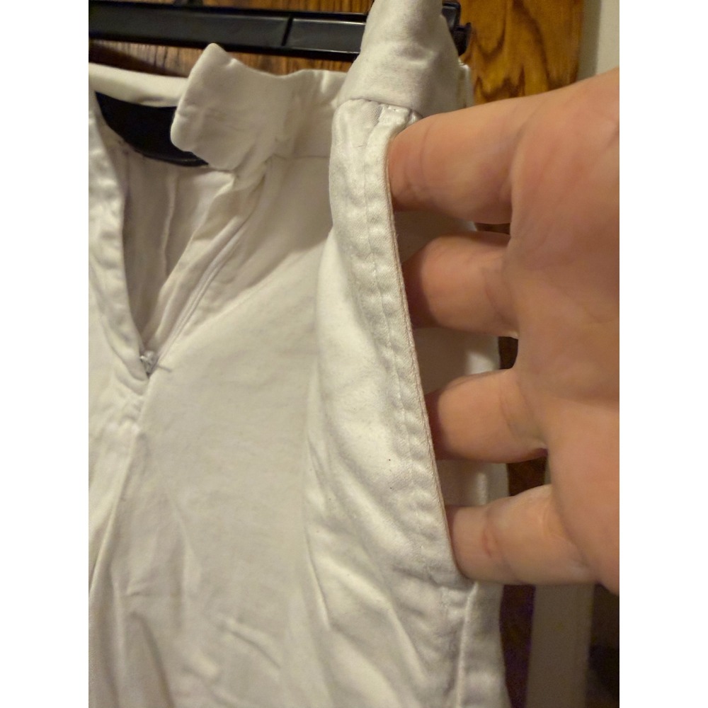 Ninety Womens White Bermuda Shorts Cotton Stretch Chino Knee Length Size 10 - Picture 3 of 7